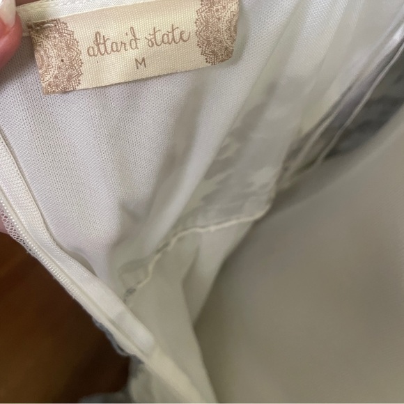 Altar’d State maxi embroidered lace overlay thin strap dress size medium - Picture 8 of 9